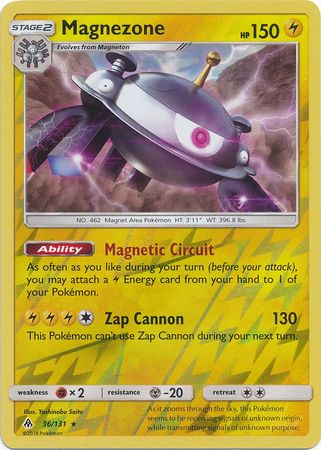 Pokemon Card Forbidden Light 36/131 036/131 Magnezone Reverse Holo Rare *MINT*