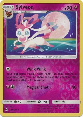 Pokemon Card Forbidden Light 87/131 087/131 Sylveon Reverse Holo Rare *MINT*