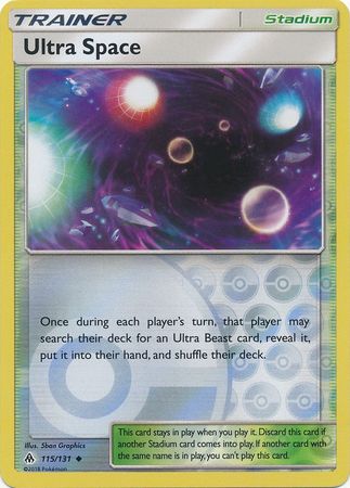 Pokemon Card Forbidden Light 115/131 Ultra Space Stadium Reverse Holo Uncommon *MINT*