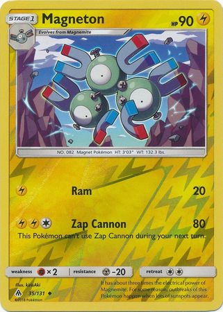 Pokemon Card Forbidden Light 35/131 035/131 Magneton Reverse Holo Uncommon *MINT*