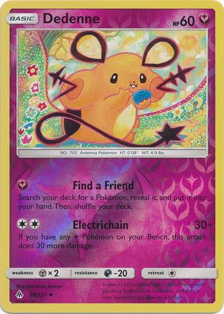Pokemon Card Forbidden Light 88/131 088/131 Dedenne Reverse Holo Uncommon *MINT*