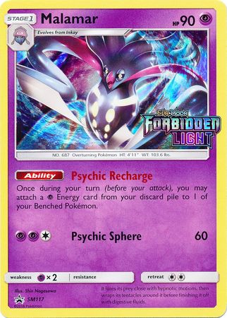 <transcy>Pokemon-kort SM Black Star-kampagner SM117 Malamar Forudgivelses-kampagne</transcy>