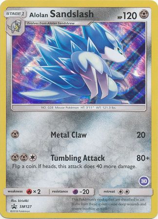 Pokemon Card SM Black Star Promos SM127 Alolan Sandslash