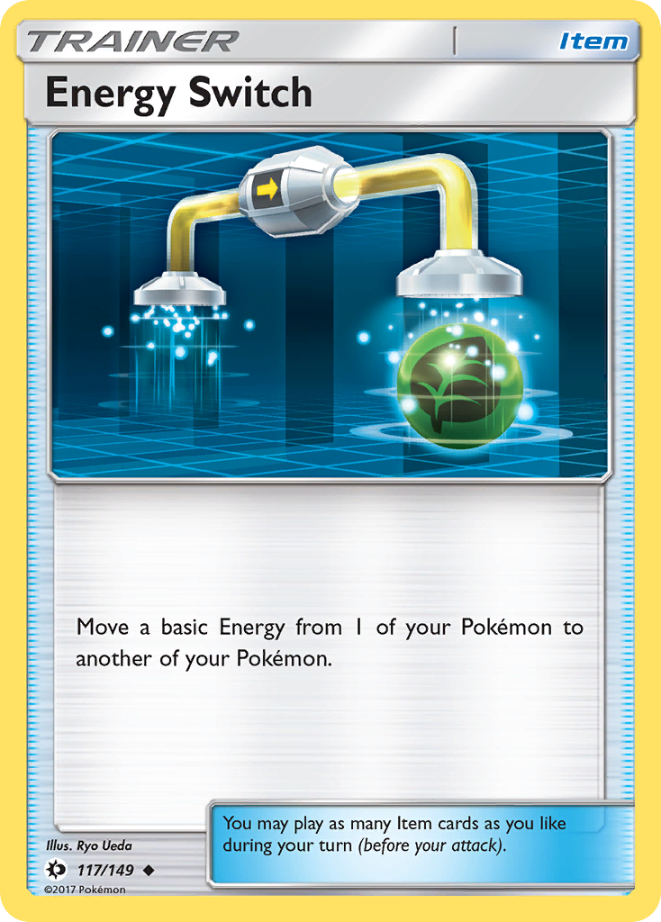 Pokemon Card Sun & Moon 117/149 Energy Switch Item Uncommon *MINT*