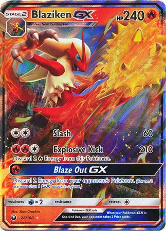 <transcy>Blaziken GX - 28/168 - Ultra Rare</transcy>