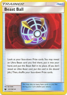 Pokemon Card 125/168 Celestial Storm Beast Ball Item Uncommon