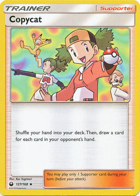 <transcy>Pokémon-kort 127/168 Celestial Storm Copycat-supporter Ikke almindelig</transcy>