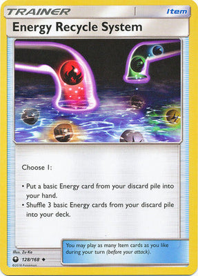 Pokemon Card 128/168 Celestial Storm Energy Recycle System Item Uncommon