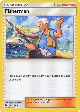 Pokemon Card 130/168 Celestial Storm Fisherman  Supporter Uncommon