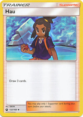 Pokemon Card 132/168 Celestial Storm Hau  Supporter Uncommon