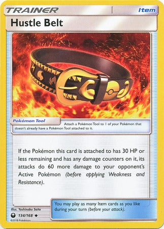 Pokemon Card 134/168 Celestial Storm Hustle Belt Item Uncommon