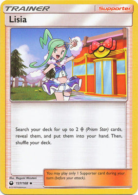 Pokemon Card 137/168 Celestial Storm Lisia  Supporter Uncommon