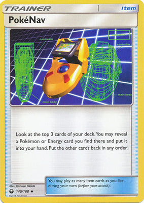 Pokemon Card 140/168 Celestial Storm PokeNav Item Uncommon