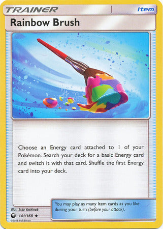Pokemon Card 141/168 Celestial Storm Rainbow Brush Item Uncommon