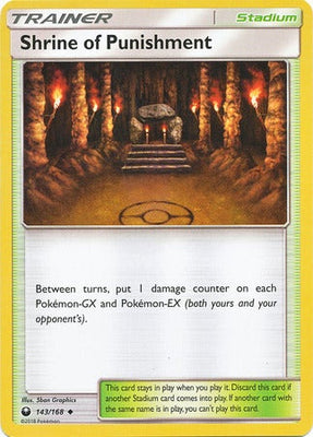 Pokemon Card 143/168 Celestial Storm Shrine of Punishment Stadium Uncommon