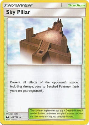 Pokemon Card 144/168 Celestial Storm Sky Pillar Stadium Uncommon