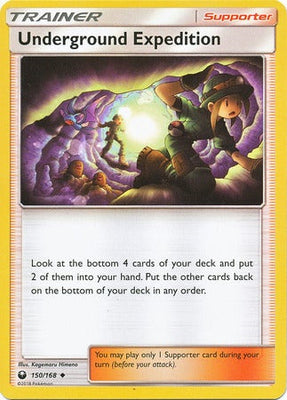 Pokemon Card 150/168 Celestial Storm Underground Expedition  Supporter Uncommon
