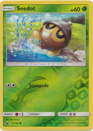 Pokemon Card Celestial Storm  12/168 Seedot  Pokemon Reverse Holo Common *MINT*