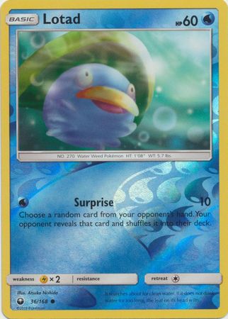 Pokemon Card Celestial Storm  36/168 Lotad  Pokemon Reverse Holo Common *MINT*