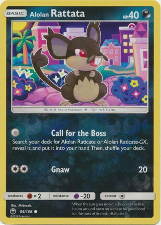Pokemon Card Celestial Storm  84/168 Alolan Rattata  Pokemon Reverse Holo Common *MINT*