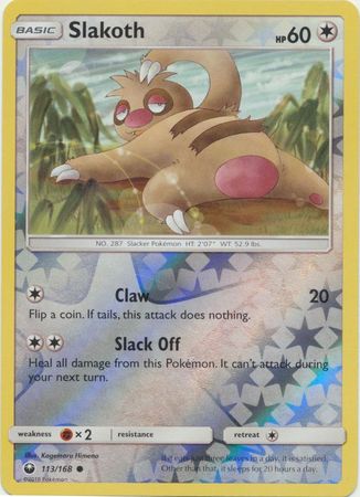 Pokemon Card Celestial Storm  113/168 Slakoth  Pokemon Reverse Holo Common *MINT*