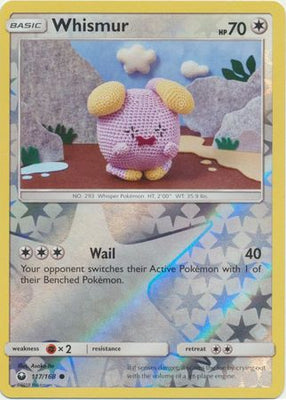 بطاقة بوكيمون Celestial Storm 117/168 Whismur Pokemon Reverse Holo Common *MINT*