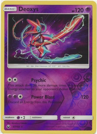 Pokemon Card Celestial Storm  67/168 Deoxys  Pokemon Reverse Holo Rare  *MINT*