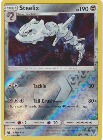 Pokemon Card Celestial Storm  89/168 Steelix  Pokemon Reverse Holo Rare  *MINT*