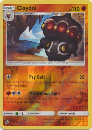 Pokemon Card Celestial Storm  79/168 Claydol  Pokemon Reverse Holo Rare *MINT*