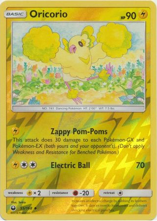 Pokemon Card Celestial Storm  55/168 Oricorio  Pokemon Reverse Holo Uncommon *MINT*