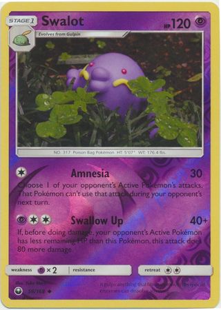 Pokemon Card Celestial Storm  58/168 Swalot  Pokemon Reverse Holo Uncommon *MINT*