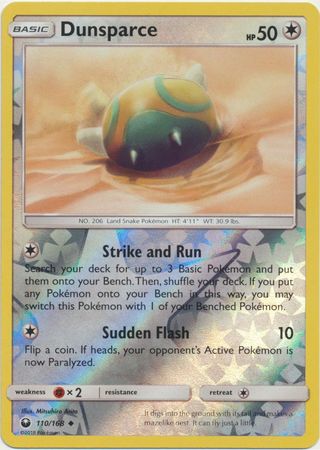 Pokemon Card Celestial Storm  110/168 Dunsparce  Pokemon Reverse Holo Uncommon *MINT*