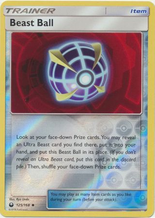Pokemon Card Celestial Storm  125/168 Beast Ball  Trainer Reverse Holo Uncommon *MINT*