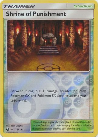 Pokemon Card Celestial Storm  143/168 Shrine of Punishment  Trainer Reverse Holo Uncommon *MINT*
