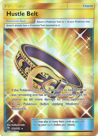 Pokemon Card 179/168 Celestial Storm Hustle Belt Item Secret Rare