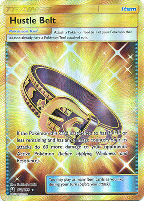 Pokemon Card 179/168 Celestial Storm Hustle Belt Item Secret Rare