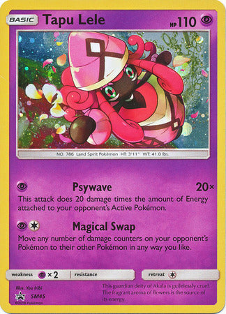 Pokemon Card SM Black Star Promos SM45 Tapu Lele
