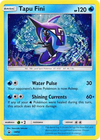 Pokemon Card SM Black Star Promos SM92 Tapu Fini