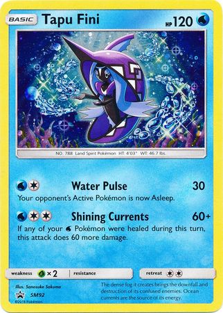 <transcy>Pokemon Karte SM Black Star Promos SM92 Tapu Fini</transcy>
