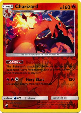 Pokemon Card Dragon Majesty 3/070 003/070 Charizard Holo Rare Reverse Holo