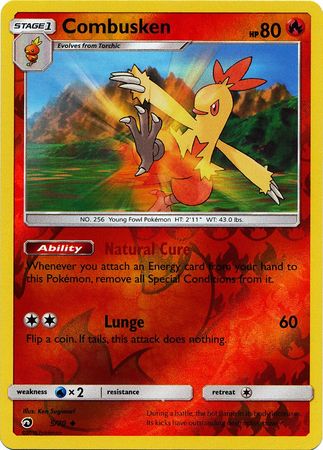 Pokemon Card Dragon Majesty  5/70 Combusken  Pokemon Reverse Holo Uncommon *MINT*