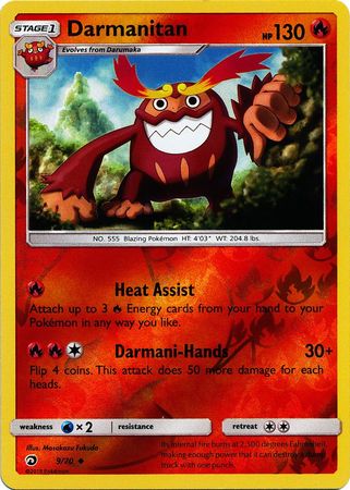 Pokemon Card Dragon Majesty 9/070 009/070 Darmanitan Uncommon Reverse Holo