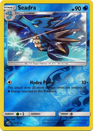 Pokemon Card Dragon Majesty 17/070 017/070 Seadra Uncommon Reverse Holo