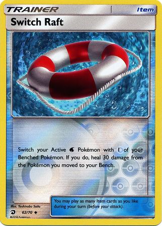 Pokemon Card Dragon Majesty 62/070 062/070 Switch Raft Uncommon Reverse Holo