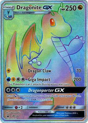 Pokemon Card SM Black Star Promos SM156 Dragonite GX