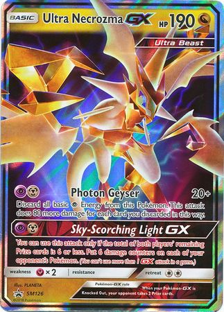 <transcy>بطاقة بوكيمون SM Black Star Promos SM126 Ultra Necrozma GX</transcy>