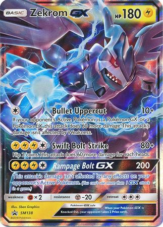 <transcy>Pokemon Card SM Black Star Promos SM138 Zekrom GX</transcy>