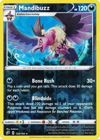 120/192 Mandibuzz Rebel Clash (RCL) Rare Reverse Holo