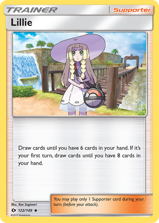 (S) Pokemon Card Sun & Moon 122/149 Lillie Supporter Uncommon *MINT*