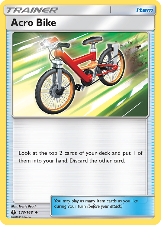 Pokemon Card Celestial Storm  123/168 Acro Bike Trainer Uncommon *MINT*
